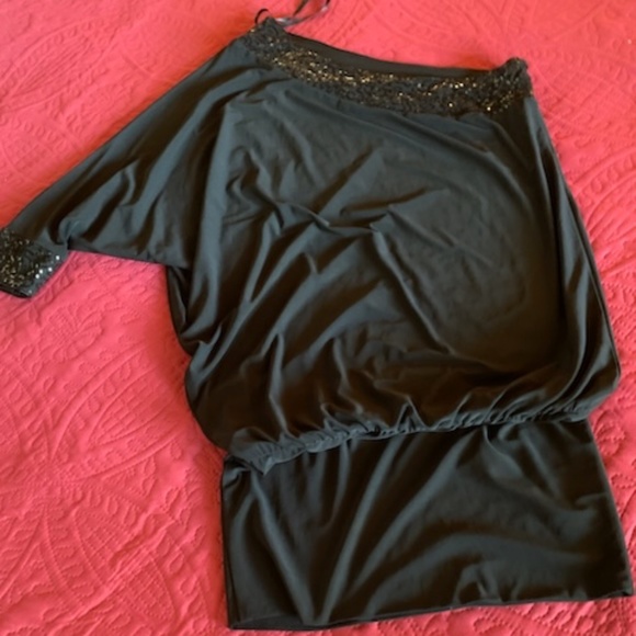 Fredricks black dress, sequins in excellent condition, small - Picture 2 of 14